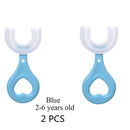 2 escovas infantil 360 graus infantil 2 a 6 anos e 6 a12 anos (kit 2 peças)