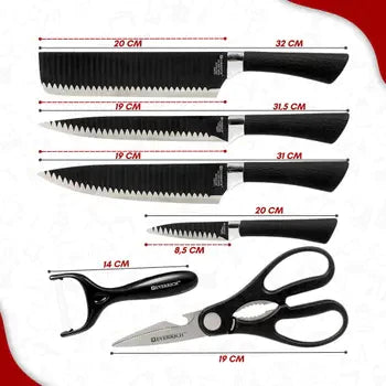 KIT DE FACAS 6 UNIDADES